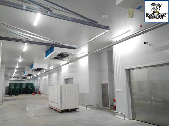 湖北周黑鸭80000m³生产加工成品低温物流深夜免费网站施工工程案例